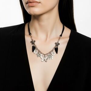 *NEW* Hearts, Butterfly and Flowers Necklace.